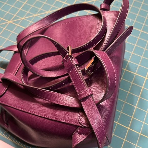kate spade Darcy Flap Backpack Purse - purple/eggplant - Picture 4 of 15